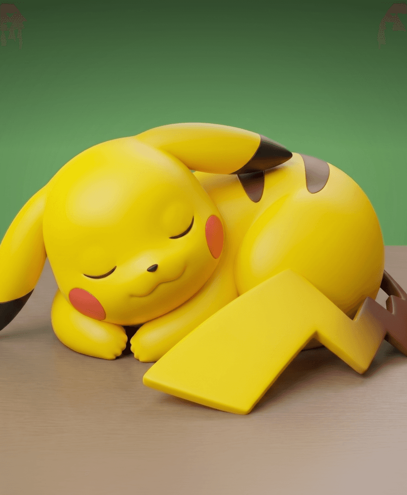 The Pikachu Sleeping Desk Series: #2 3d model