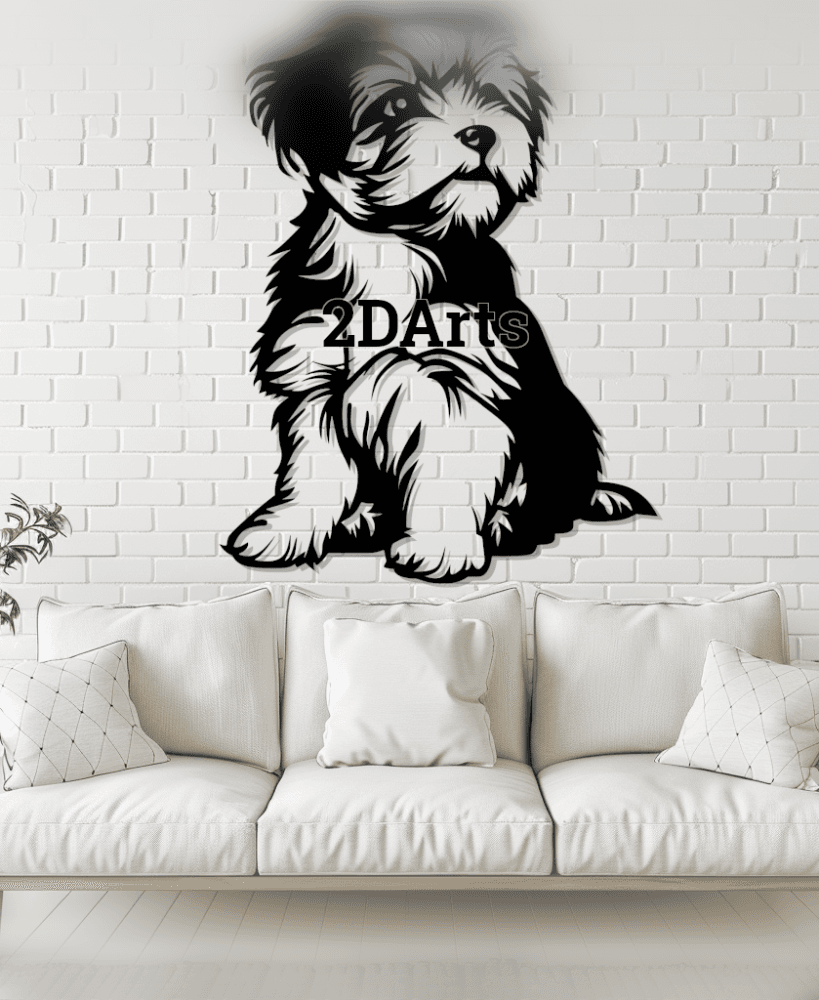 Maltese Dog 2D Wall Art/Window Art 3d model