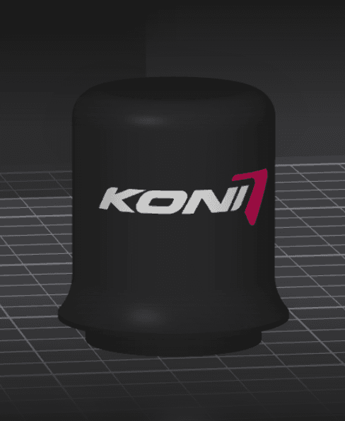 Steeda Mount+Koni Yellow Protective Cover (Mustang S550) 3d model