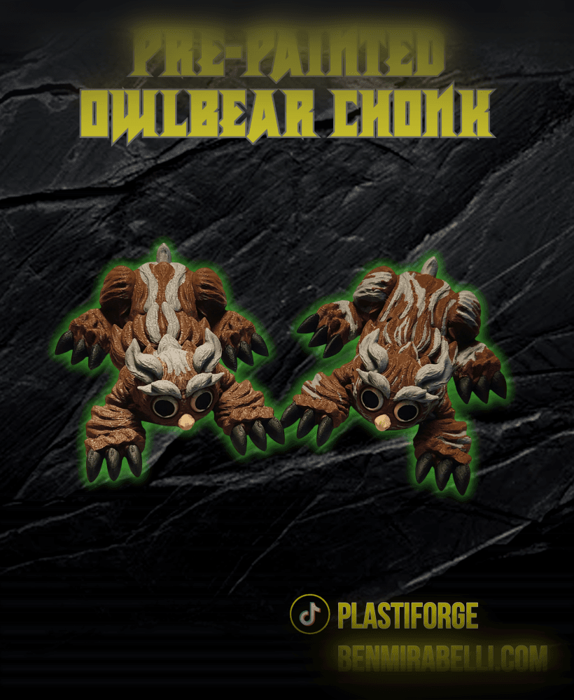 Pre painted Owlbear Chonk 3d model