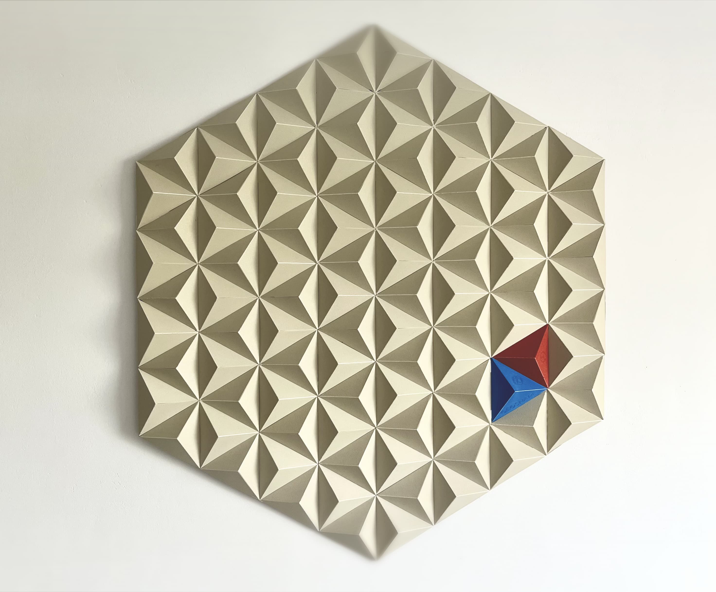 Triangles mosaic wallart 3d model