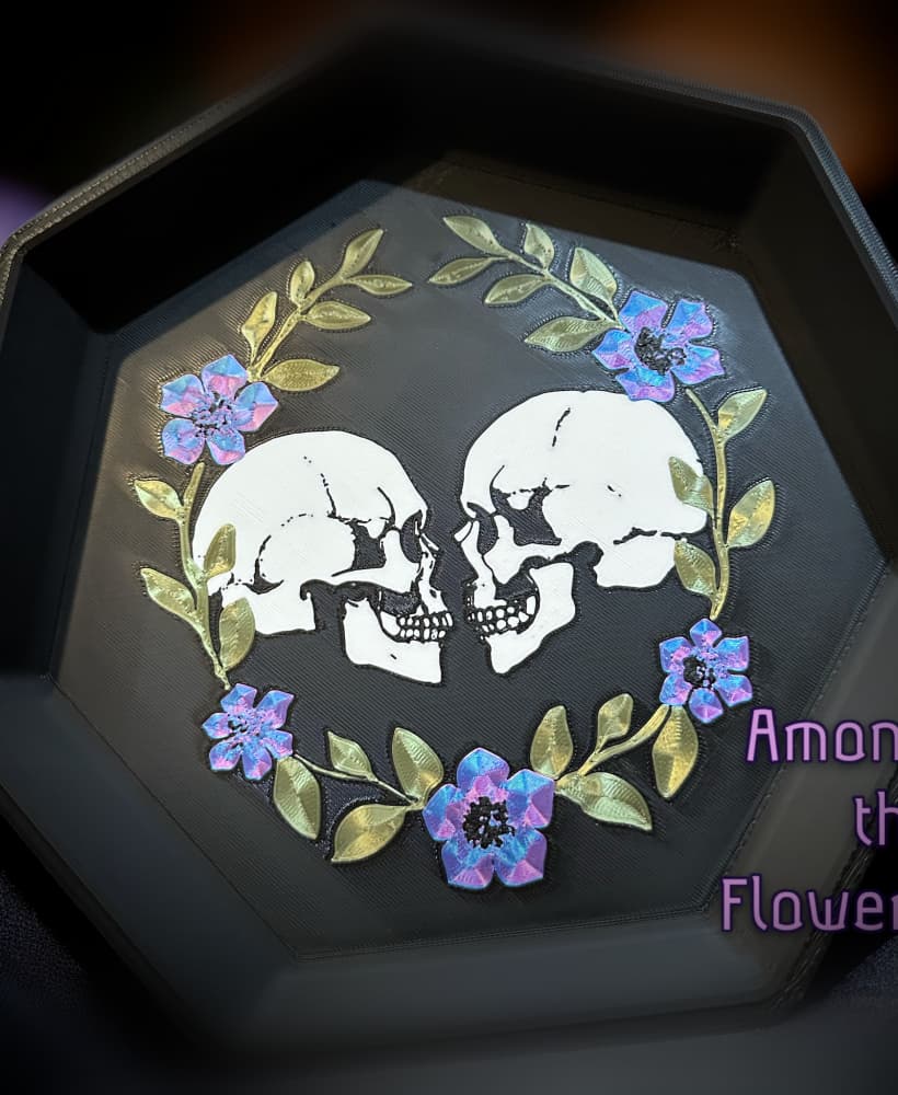 Among the Flowers Table Tray 3d model