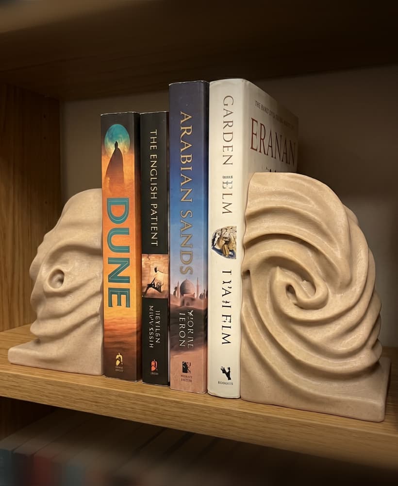 Arrakis Sands Bookend | Dune-Inspired Desert Swirl | Premium STL & OBJ 3d model