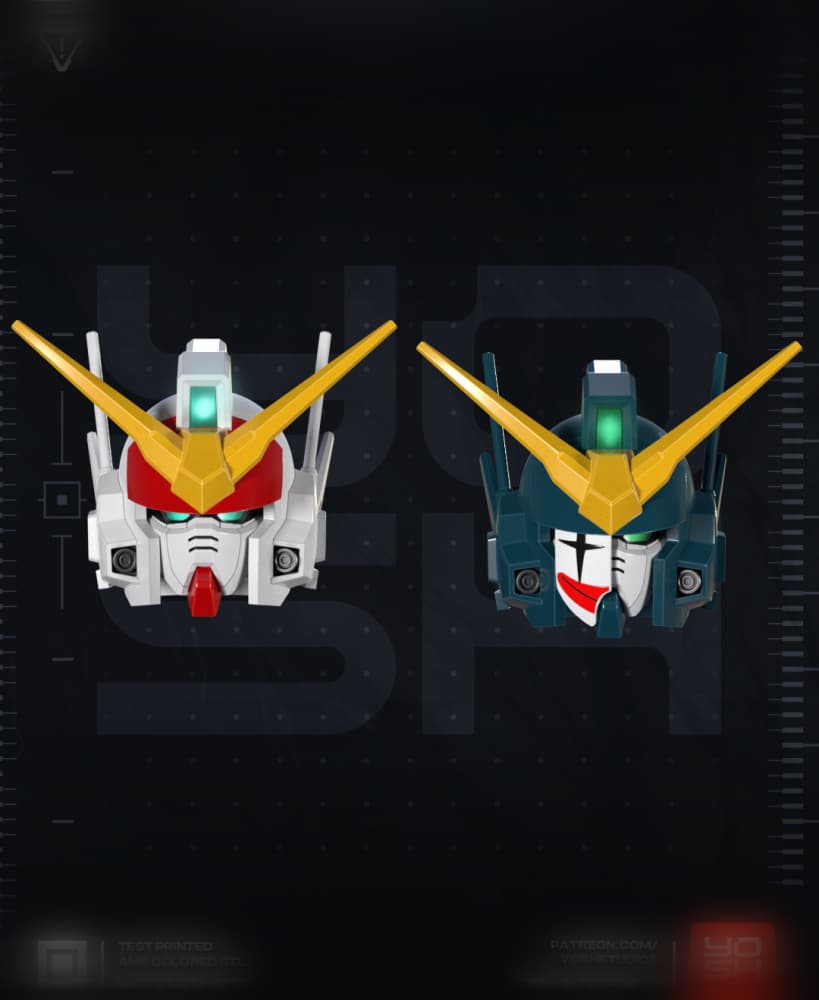 Mecha Heavyarms Helmet 3D Printer STL file 3d model