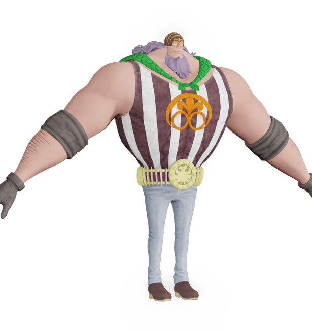 One Piece Jesus Burgess 3d model