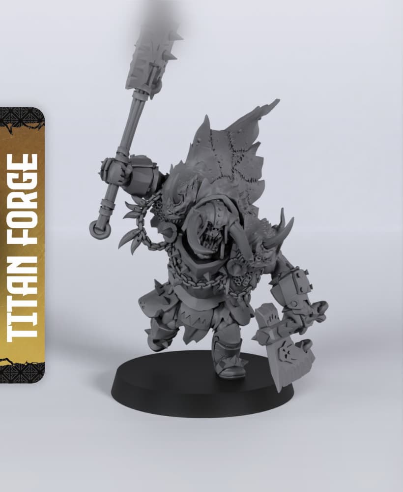 Orc Warchief - With Free Dragon -- 5e DnD Inspired for RPG and Wargamers 3d model