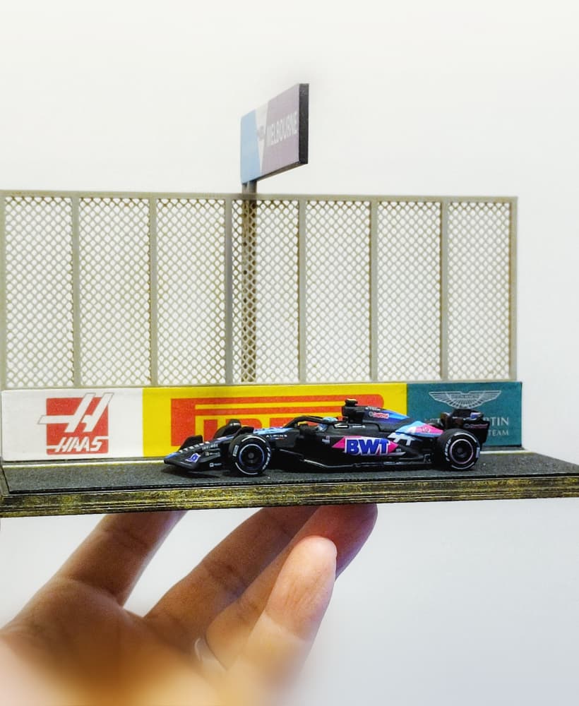 Melbourne Formula 1 Racetrack Diorama V2 for Hot Wheels and 1:64 Diecast Cars & Figure 3d model