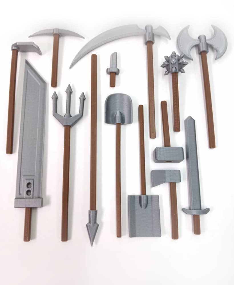 Dummy 13 Tools and Weapons - Easy Dual Color 3d model