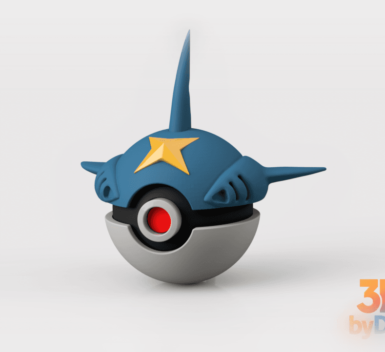 Shapedo Poke Ball 3d model
