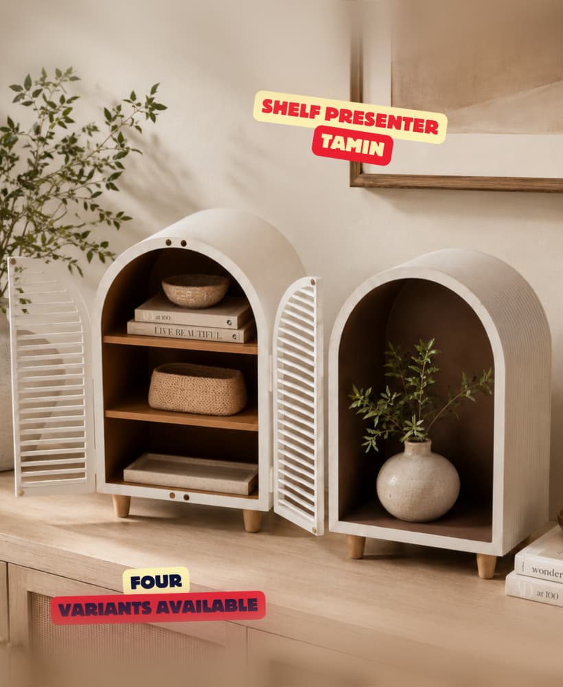 SHELF PRESENTER (TAMIN) - 4 VERSIONS / ARCH DISPLAY STAND / MODERN SHELF DECOR / HOMEDECOR 3d model