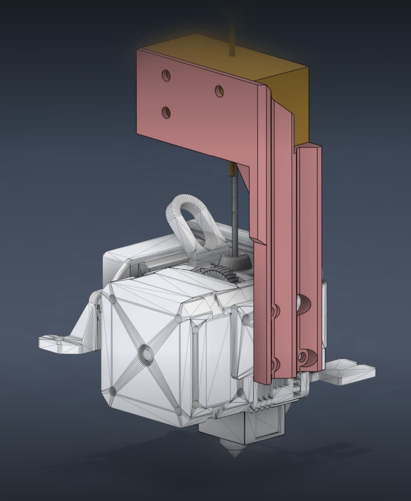 BTT SFS Mount – Sprite Pro (Right Side) 3d model