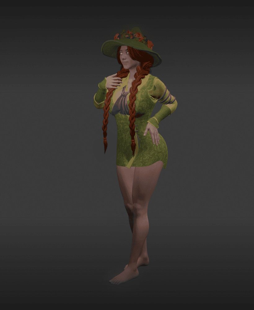 Sweet Sexy Witch Who Loves Herbology v2.0 3d model