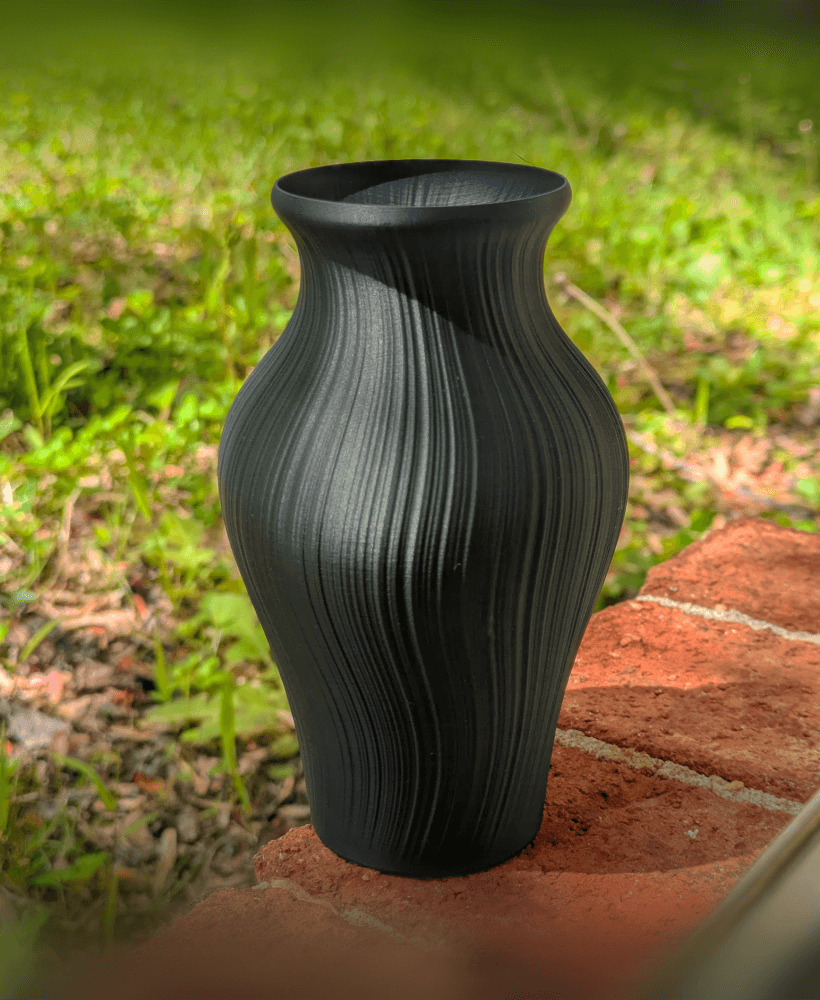 Flow Vase - Velvety Wave Vase 3d model