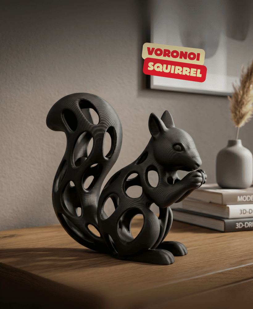 VORONOI SQUIRREL SCULPTURE / HOMEDECOR / MODERN DECOR / GOTHIC DECOR 3d model