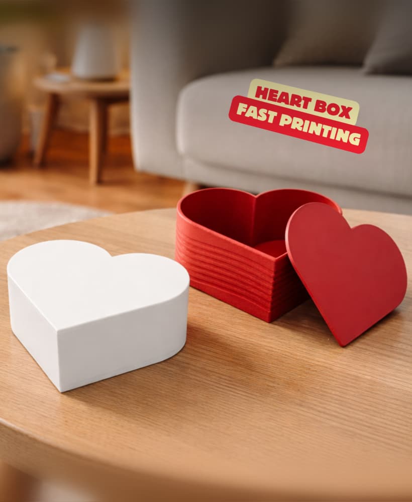 Mother's Day Heart Box (fast printing) / GIFT BOX / VALENTINES DAY / MOTHERSDAY 3d model