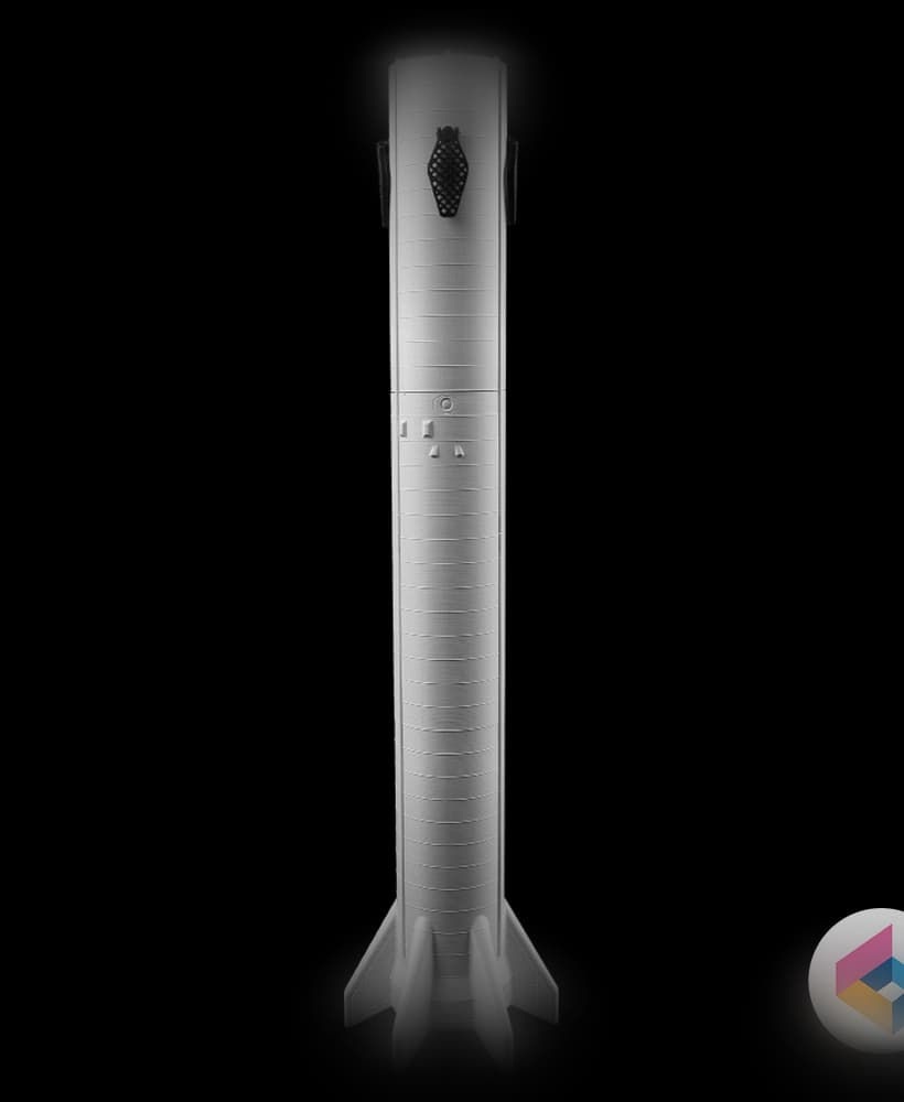 Super heavy booster concept 3d model