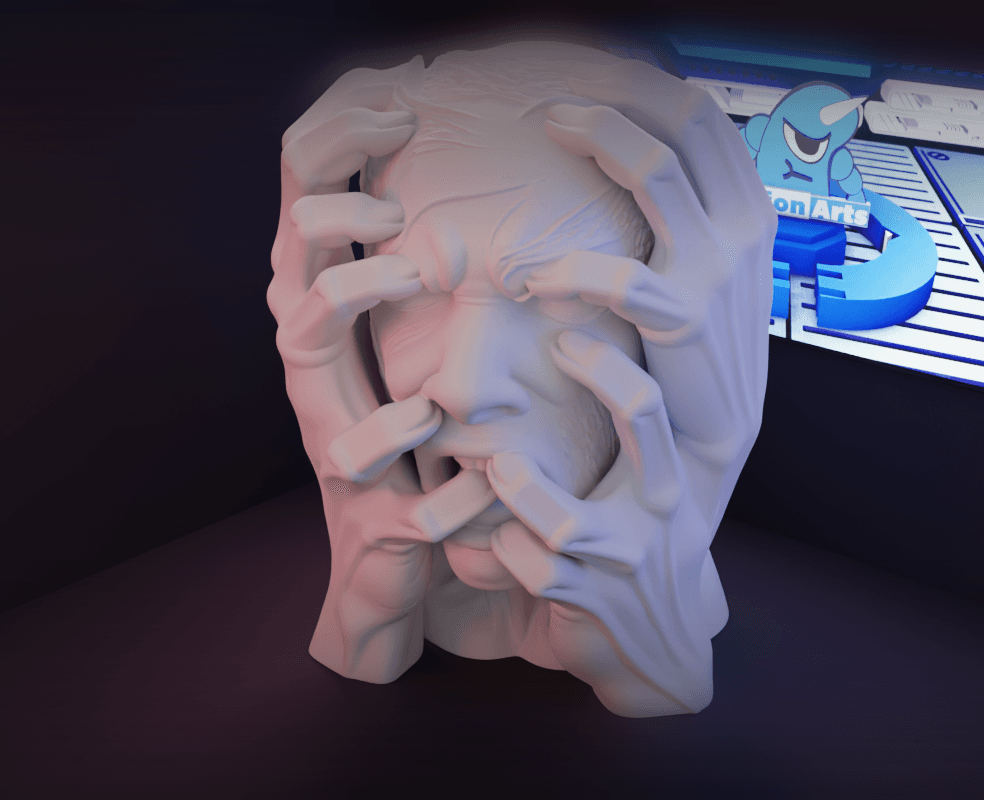 Escultura mãos terror.stl 3d model