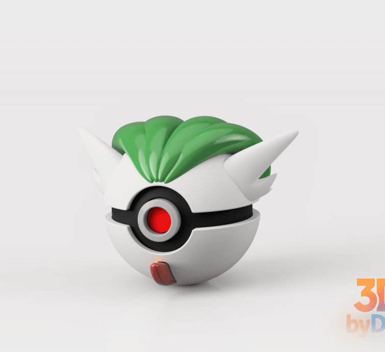 Gardevoir Pokeball 3d model