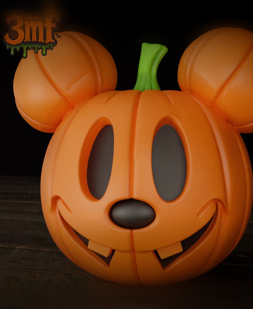 Mickey Halloween Pumpkin 3d model