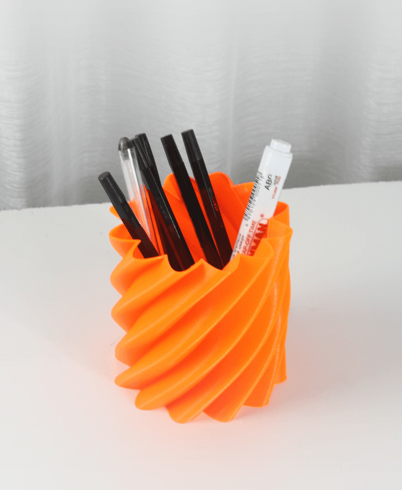The Nova Pen Holder Organizer STL 3D Print File, Home Office Decor for Organizing Pens and Pencils 3d model