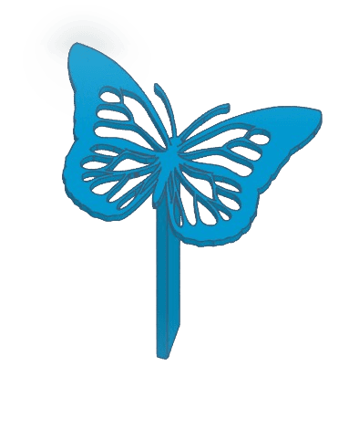 Butterfly Halo Bookmark 2.stl 3d model