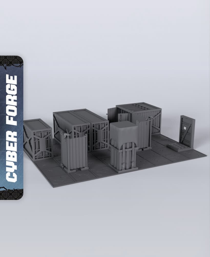 Gridrunner Terrain Bikini Burnout - With Free Cyberpunk - Sci-Fi Gift Ideas for RPG 3d model