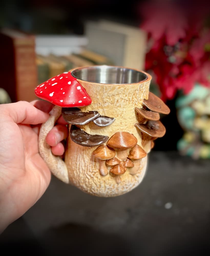 12 oz mushroom cup 3d model