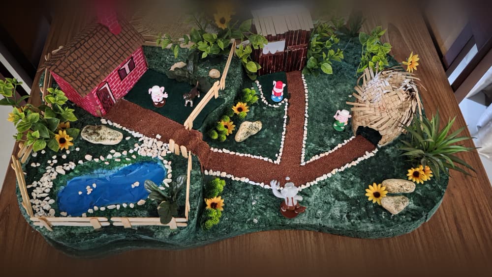 Three Little Pigs and the Big Bad Wolf remix 3d model