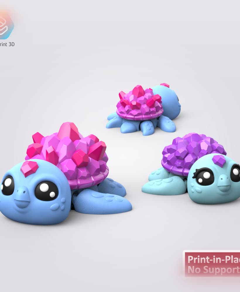 Flexi Crystal Turtle 3d model