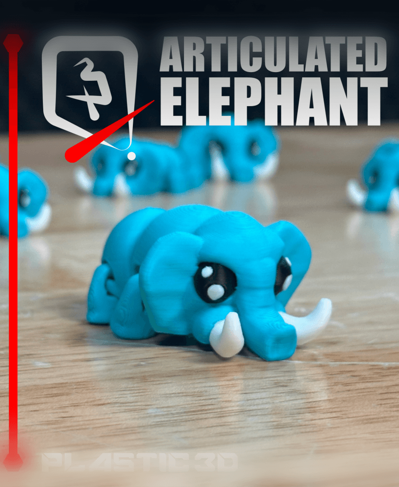 Articulated Elephant 3d model