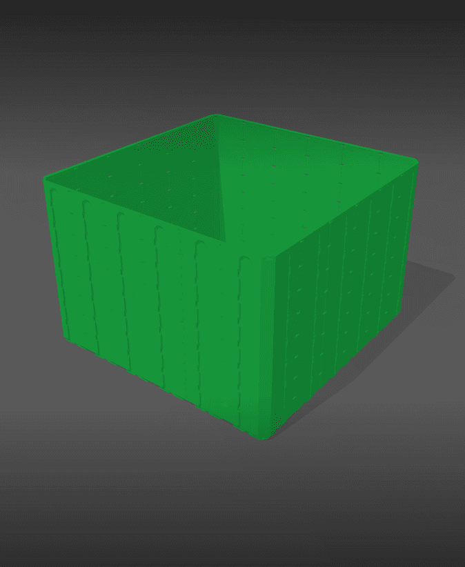 4U - Topped Multipoint Rail - Multibin Shell in XL Sizes 5x & 6x 3d model