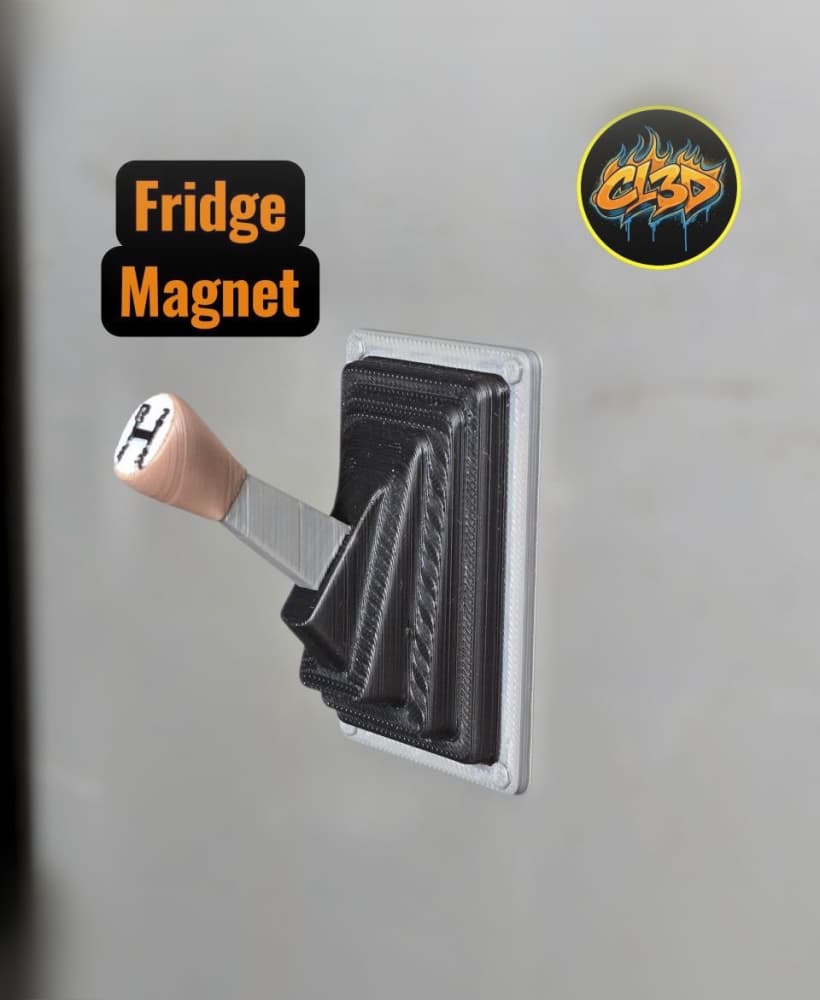 3 Speed Shifter Fridge Magnet 3d model