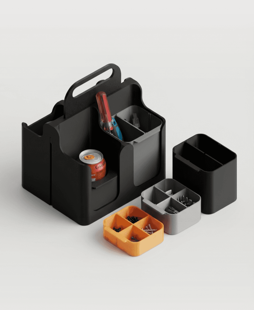 Handheld Portable Tote Set | For Picnic, Outdoor Maintenance and More 3d model