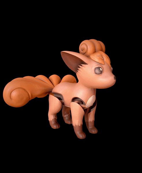 Articulated Vulpix 3d model