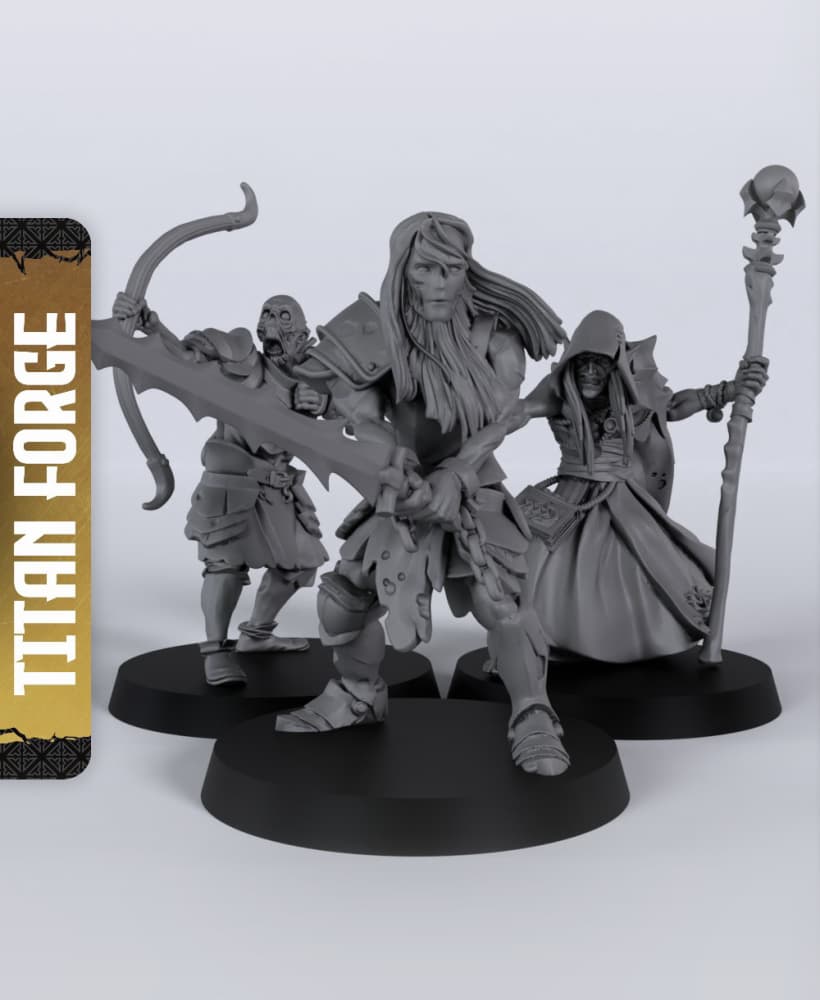 Revenants - With Free Dragon - 5e DnD Inspired for RPG and Wargamers 3d model