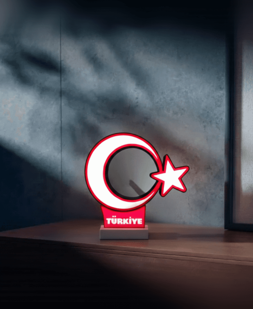 Türk Bayrağı Lightbox - Flag of Turkey 3d model