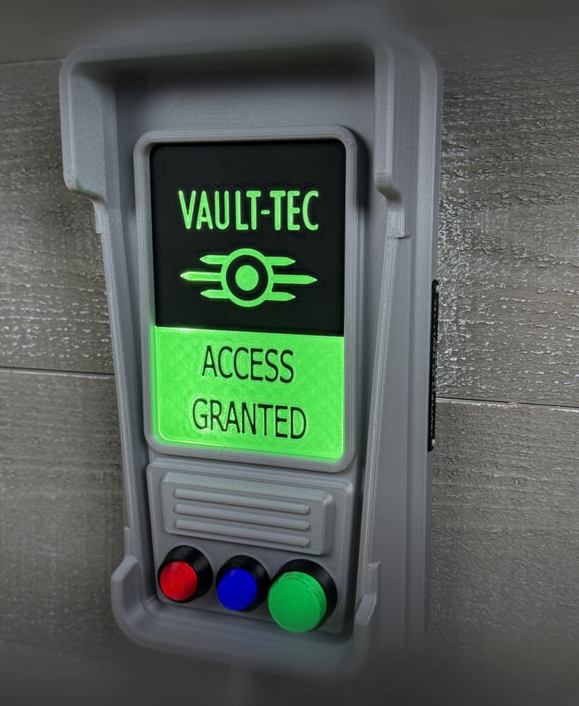 Fallout Access Granted Illuminated Panel 3d model
