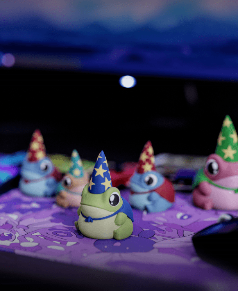 wizard frog 3d model