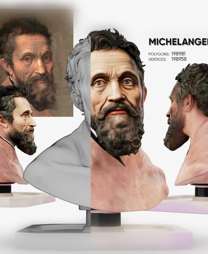 Michelangelo 3d model