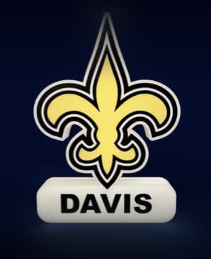 New Orleans Saints - LED strip compatible 3d model