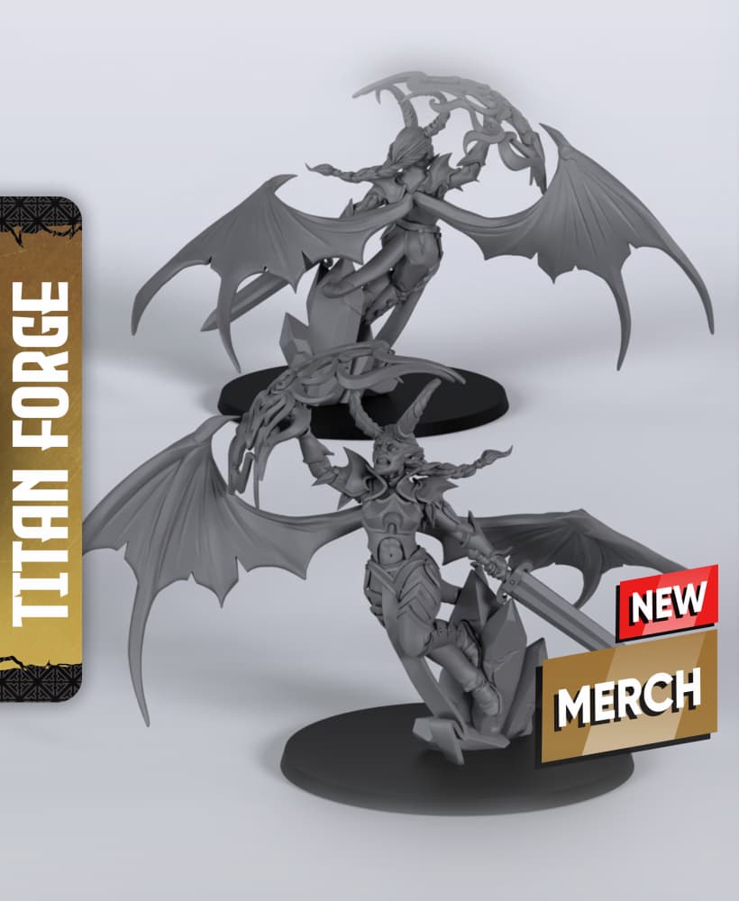 Angels - With Free Dragon Warhammer - 5e DnD Inspired for RPG and Wargamers 3d model