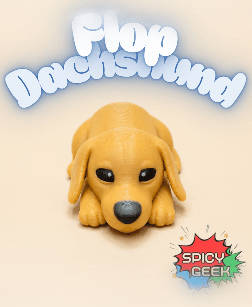 Flop Dachshund 3d model