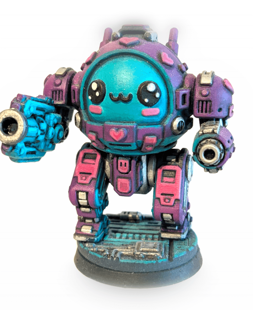 UWU Strike Force Lover Cute Mech Tabletop Wargame Miniature STL 3d model