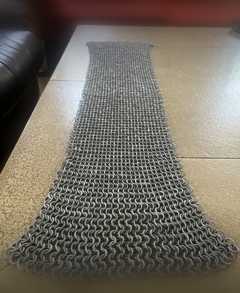 Chainmail v2.1 - 1 meter of medieval armor for cosplay 3d model