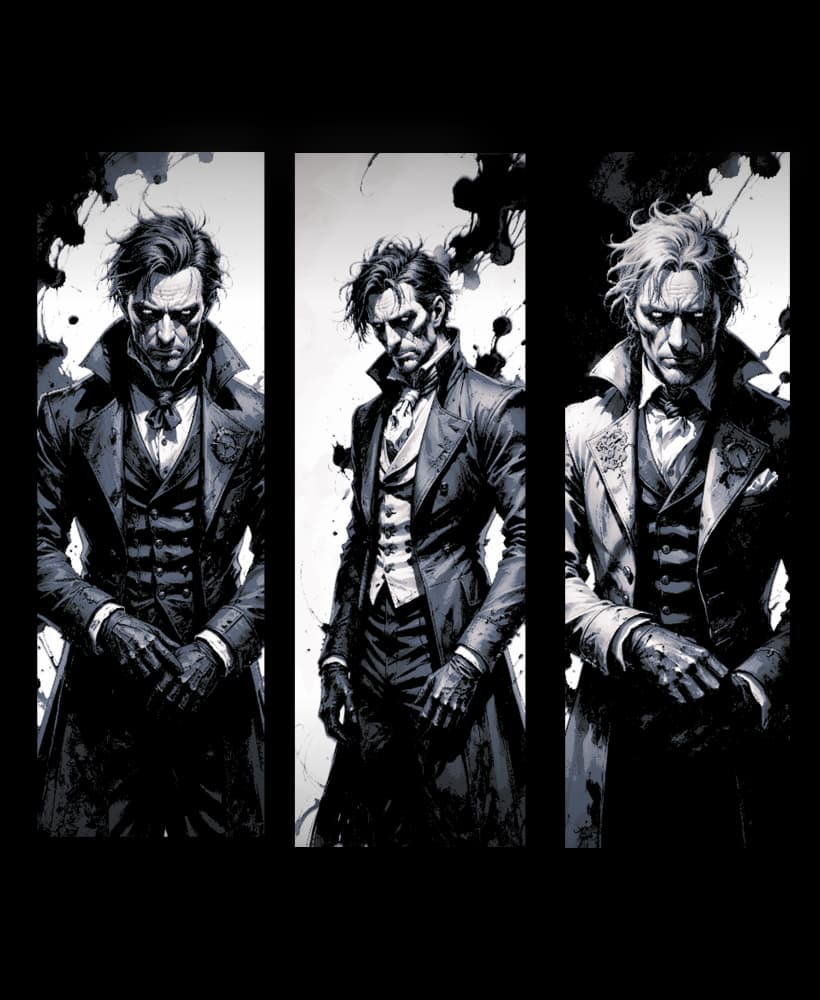 Dr. Jekyll is as scary as Mr. Hyde - Set of Horror Bookmarks 3d model