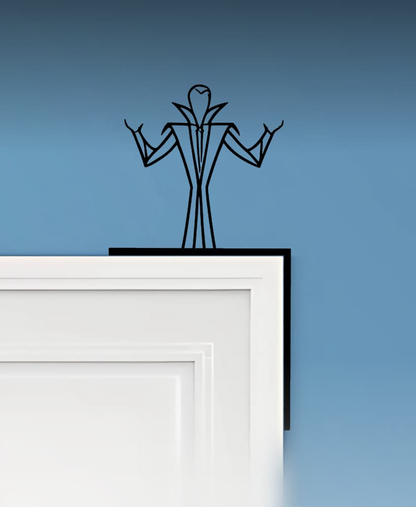 Dracula Door Corner Decor 3d model