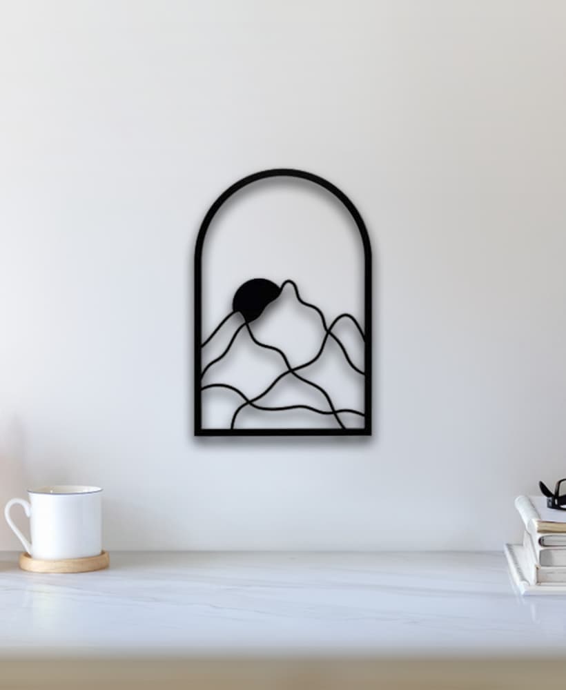 Abstract Mountain Wall Art 3d model