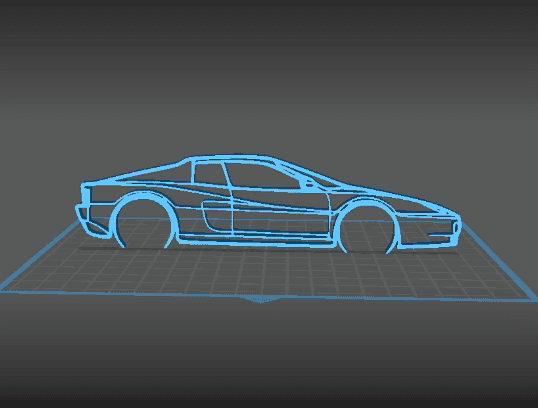 Ferrari - 512 TR Wall Art 3d model