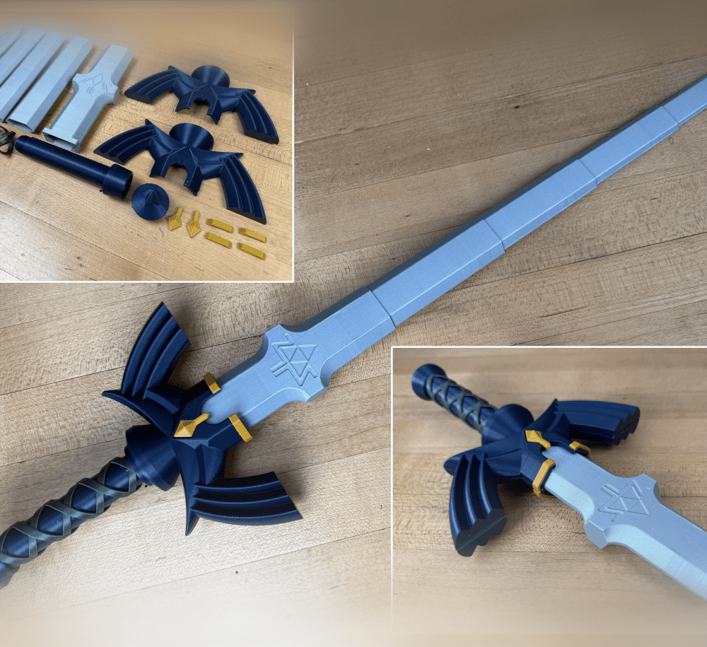 Expanding Master Sword 3d model