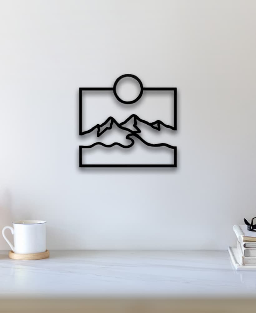 Abstract Sun Wall Art 3d model
